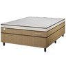 Base Box Artemis com Colchão Ilheus Casal Molas Ensacadas 63x188x138 Plumatex - 1