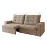 Sofá Axel 2,30m Assento Retrátil/reclinável Suede Capuccino - Xflex Sofas - 3