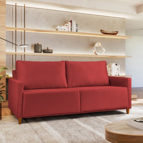 Sofá Angela 3 Lugares em Veludo Yescasa