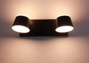 Ver imagem 2 de Arandela Andy Redonda Preto 28cm Led 14w 3000k Bivolt Galaxy Led