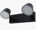 Ver imagem 1 de Arandela Andy Redonda Preto 28cm Led 14w 3000k Bivolt Galaxy Led