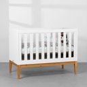Ver imagem 2 de Kit Quarto Infantil com Pés Square Mel - Cômoda Elfe 4 Gavetas e 1 Porta + Guarda-Roupa Elfe + Berço