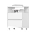 Ver imagem 7 de Mesa de Cabeceira 48cm 2 Gavetas Campeche Henn - Branco