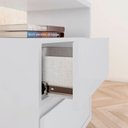 Ver imagem 5 de Mesa de Cabeceira 48cm 2 Gavetas Campeche Henn - Branco