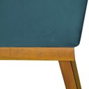 Ver imagem 4 de Kit 2 Poltronas Bella Luxo Base de Madeira Maciça Recepção - Suede Azul Royal
