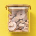 Ver imagem 4 de Pote de Vidro com Tampa de Bambu Oikos 800ml Hermético Quadrado Empilhável