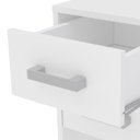 Ver imagem 5 de Mesa Escritório Escrivaninha Tupã 2 Gavetas 100cm PoliComplementos Branco