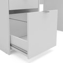 Ver imagem 6 de Mesa Escritório Escrivaninha Camboja 1 Nicho 100cm PoliComplementos Branco