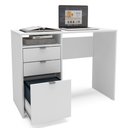 Ver imagem 5 de Mesa Escritório Escrivaninha Camboja 1 Nicho 100cm PoliComplementos Branco