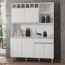 Ver imagem 3 de Armário Cozinha Completo Robin 6 Portas - Branco Branco