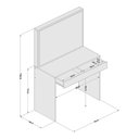 Ver imagem 3 de Penteadeira 1 Gaveta com Divisória Virgínia