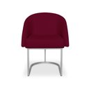 Ver imagem 2 de Banqueta Poltrona Lua Penteadeira e Salão com Base Metálica Prata:bordo