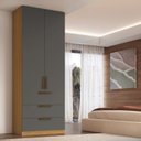 Ver imagem 1 de Guarda-Roupa Modular 2 Portas 3 Gavetas 70cm Altezza