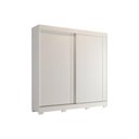 Ver imagem 1 de Guarda Roupa Casal 2 Portas de Correr e 3 Gavetas C/ Pés Ilhéus Branco - Panan
