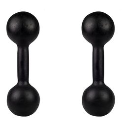 Par Halter Bola Pintado 6kg para Ginastica e Musculação - 1
