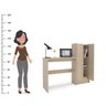 Mesa Escritório Escrivaninha com Armário 128cm Manaus PoliComplementos - 5