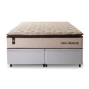 Ver imagem 5 de Conjunto Box Baú Super King Quartzo Branco 193x203x78 c/ Molas Ensacadas