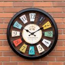 Ver imagem 4 de Relógio de Parede Vazado Preto Decoração Vintage Retrô 40cm