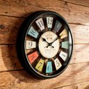 Ver imagem 2 de Relógio de Parede Vazado Preto Decoração Vintage Retrô 40cm