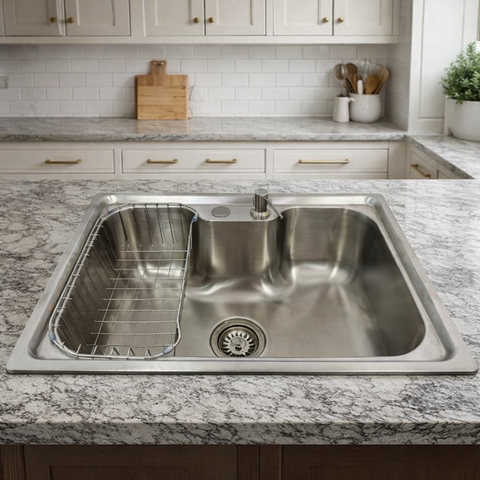 Cuba para Cozinha Aço Inox 304 Gourmet com Acessórios 60x42