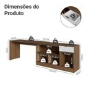 Ver imagem 4 de Escrivaninha Penteadeira de Canto Rustic/Branco Madesa