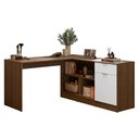 Ver imagem 2 de Escrivaninha Penteadeira de Canto Rustic/Branco Madesa