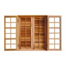 Janela de Madeira de Abrir 120x120cm 4 Folhas Rodam  - 1