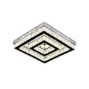 Ver imagem 1 de Plafon 20×40cm 36w 3000k 4000k 6000k 3600lm Controle Bivolt Metal+cristal