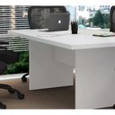 Ver imagem 4 de Mesa Reunião Para Escritório 200x100 Cm Me4119 Branco