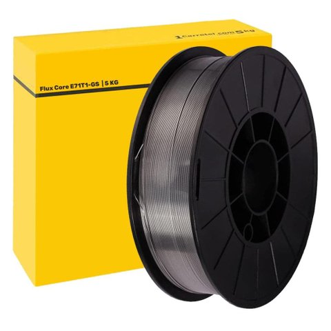 Arame para Solda MIG Tubular 0.8mm Rolo com 5,0 KG sem Gás com Fluxo Flux Core