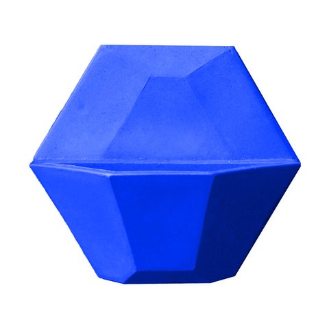 Vaso Planta Diamante 40x35 Jardim Vertical Polietileno - AZUL ARARA 009