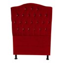 Ver imagem 1 de Cabeceira de Cama Box Princesa Solteiro 90 Cm Botão Strass Suede Vermelho do Lar Móveis