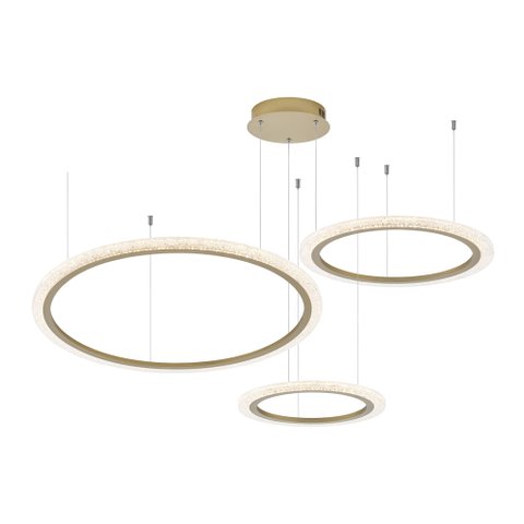 Lustre Pendente Astraled Aspectral Pl-9740 Dourado Led Bivolt Dourado Pl-9740