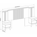 Ver mais imagens de Cabeceira Casal Flora