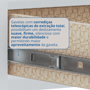 Ver imagem 5 de Cabeceira Ripada Casal com 2 Mesas de Cabeceira Flora Branco