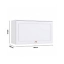 Ver imagem 3 de Armário Aéreo para Cozinha 80cm Americana Branco
