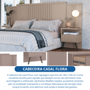 Ver imagem 6 de Cabeceira Ripada Casal 2 Mesa de Cabeceiras Flora Marrom