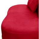 Ver mais imagens de Namoradeira Sofá Feijão Luna 100cm Orgânica Veludo Vermelho