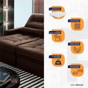 Ver imagem 3 de Sofá Retrátil Reclinável Sevilha 230cm Suede Velut com Molas Ensacadas - King House