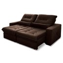 Ver imagem 5 de Sofá Retrátil Reclinável Sevilha 230cm Suede Velut com Molas Ensacadas - King House