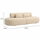 Ver imagem 3 de Sofá Luxuoso Modular Decoração Sala de Estar 230cm Noor