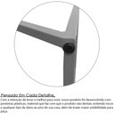 Ver imagem 4 de Mesa de Centro Viena Retangular para Sala Decor Madeira MDF Compacta Prata/Jade