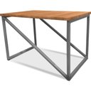 Ver imagem 1 de Mesa de Centro Viena Retangular para Sala Decor Madeira MDF Compacta Prata/Jade