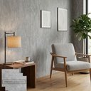 Ver imagem 1 de Papel de Parede Cimento Queimado Cinza Industrial 30m Vinílico + Kit Completo