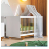 Berço Mini Cama Flocos 100% Mdf Bco/ype - Tigus - 1