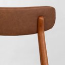 Ver imagem 5 de Conjunto Mesa de Jantar Thai Redonda Vidro Incolor - 1,10m + 4 Cadeira Nord Encosto Estofado PU - Co