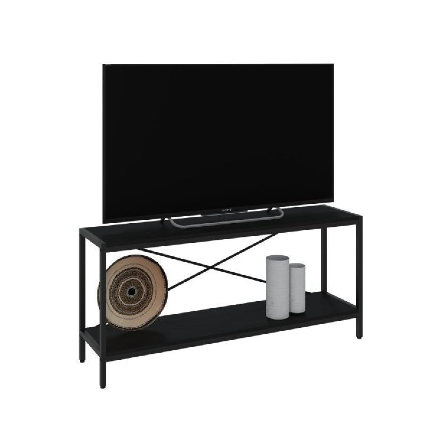 Rack para TV até 50 Polegadas 1 Nicho Aéreo Estilo Industrial Active Yescasa - 3
