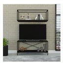 Ver imagem 1 de Rack para TV até 50 Polegadas 1 Nicho Aéreo Estilo Industrial Active Yescasa Preto