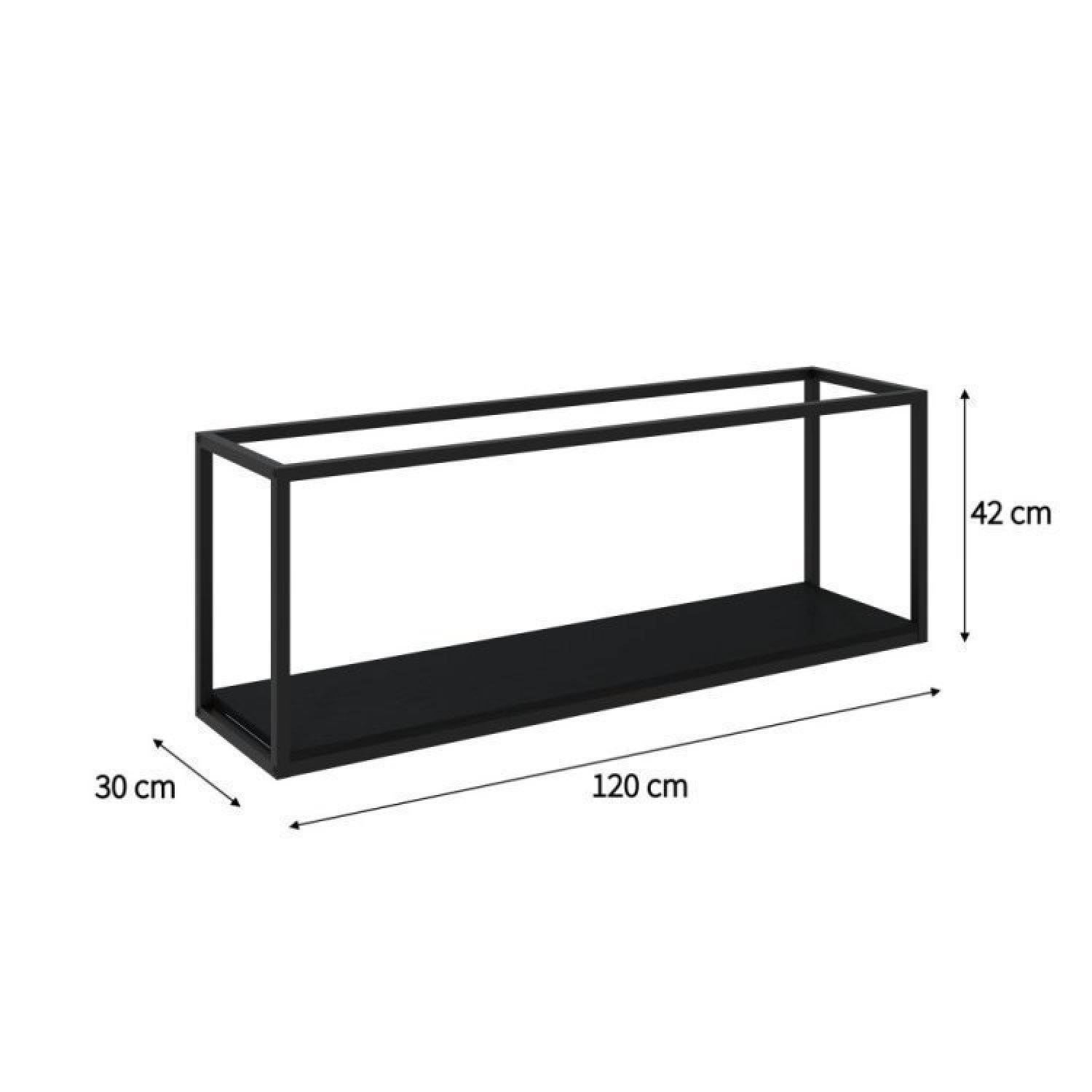 Rack para TV até 50 Polegadas 1 Nicho Aéreo Estilo Industrial Active Yescasa - 11