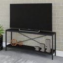 Ver imagem 7 de Rack para TV até 50 Polegadas 1 Nicho Aéreo Estilo Industrial Active Yescasa Preto